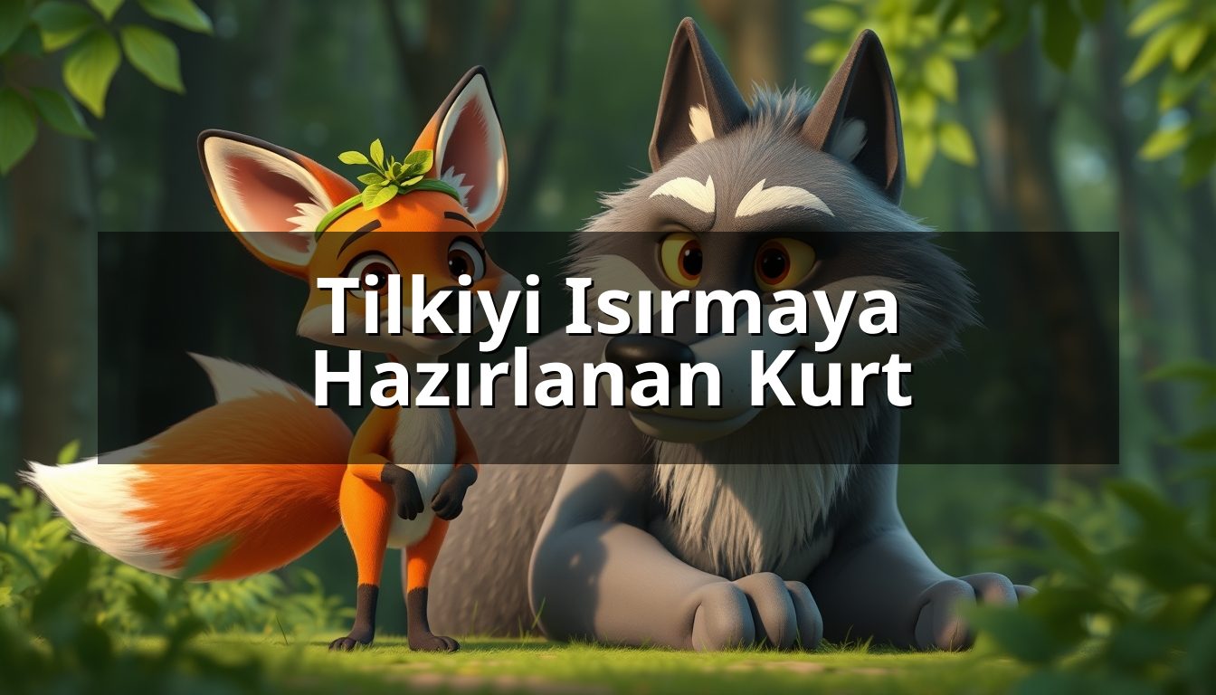 Tilkiyi Isırmaya Hazırlanan Kurt