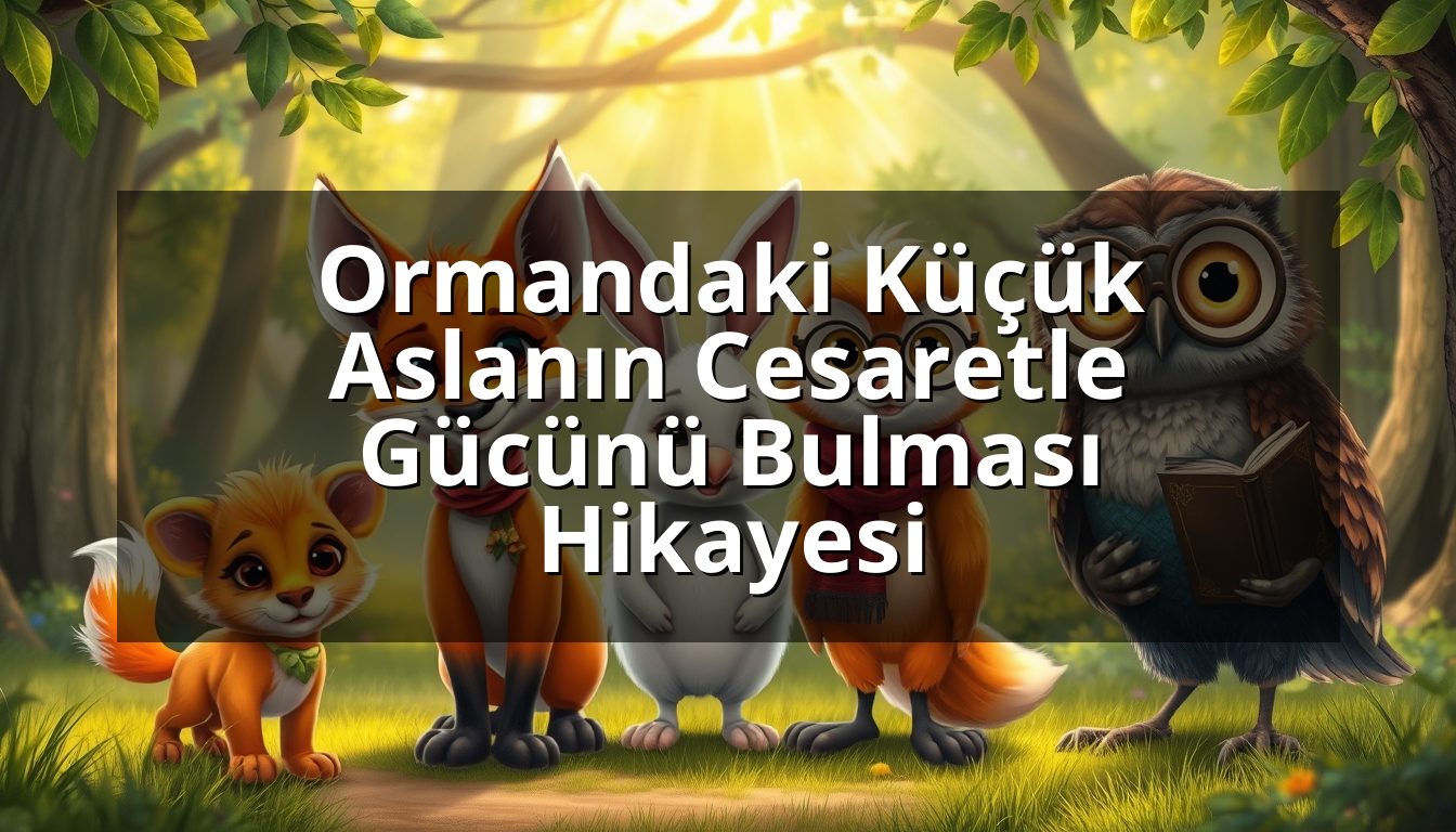 Ormandaki Küçük Aslanın Cesaretle Gücünü Bulması Hikayesi