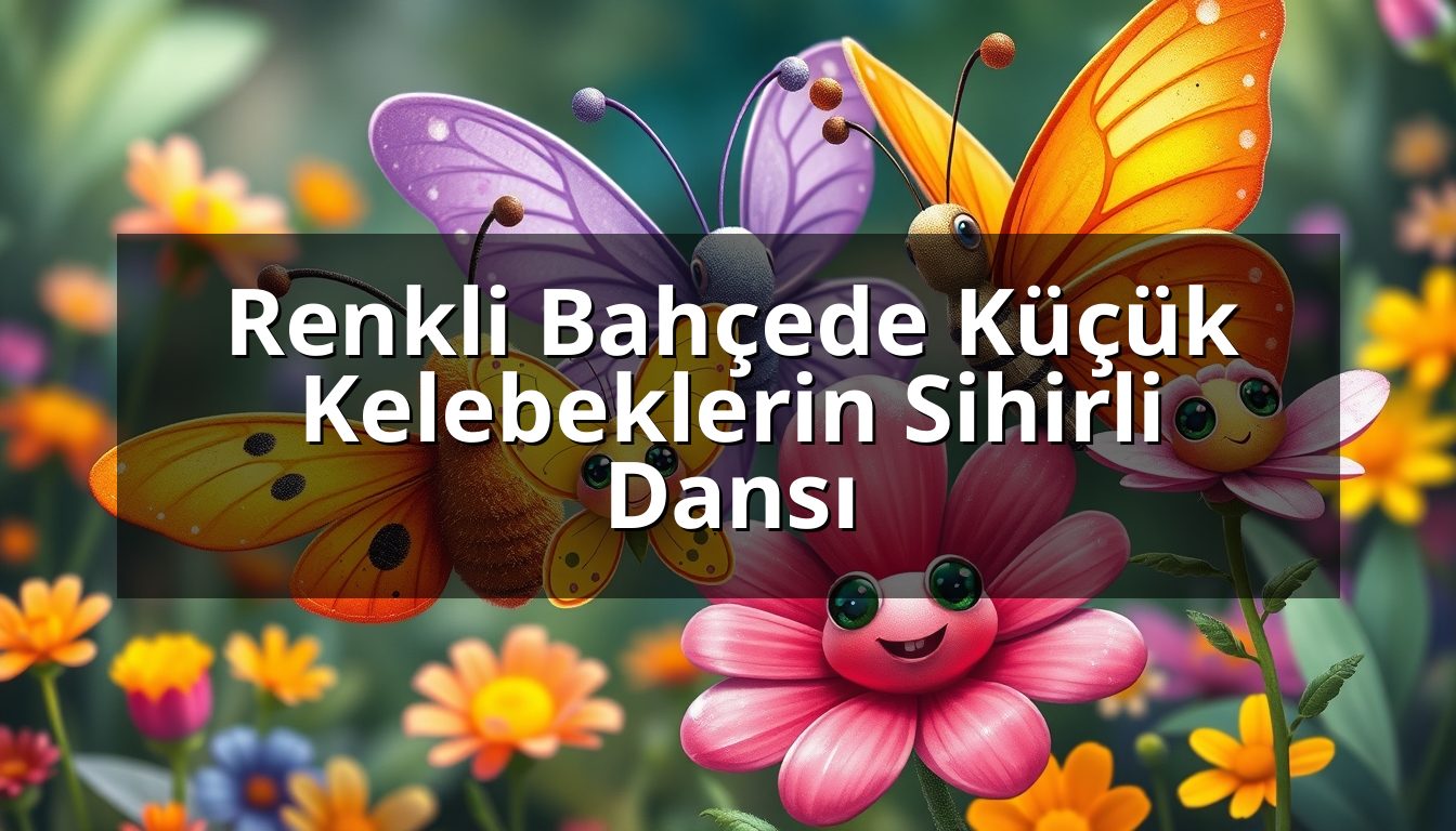 Renkli Bahçede Küçük Kelebeklerin Sihirli Dansı