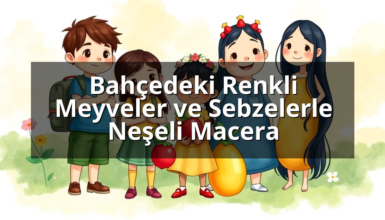 Bahçedeki Renkli Meyveler ve Sebzelerle Neşeli Macera