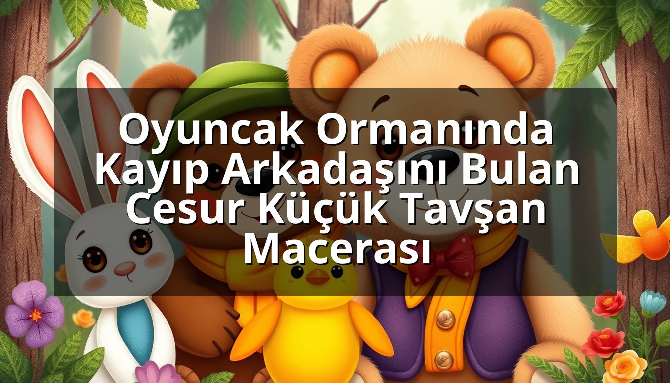 Oyuncak Ormanında Kayıp Arkadaşını Bulan Cesur Küçük Tavşan Macerası