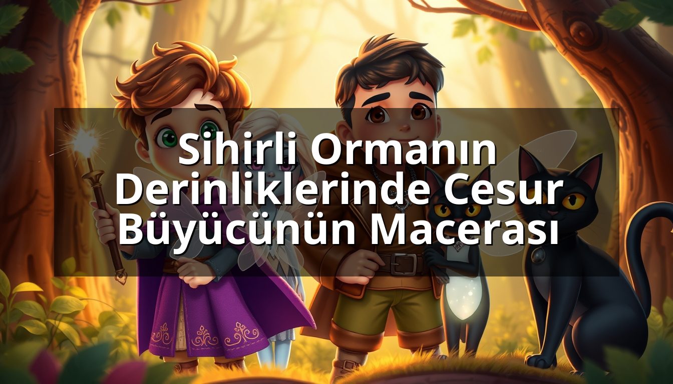 Sihirli Ormanın Derinliklerinde Cesur Büyücünün Macerası