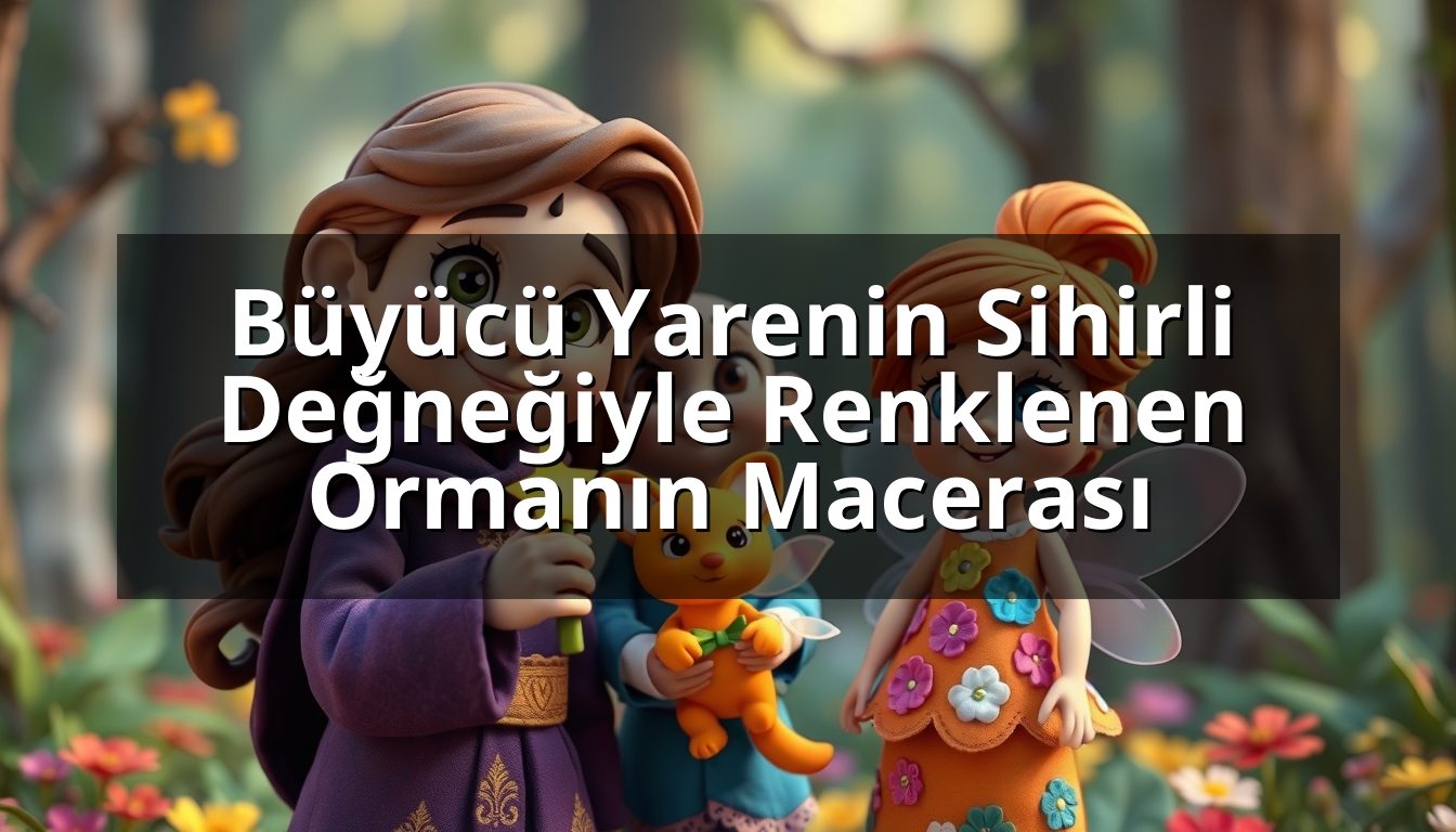 Büyücü Yarenin Sihirli Değneğiyle Renklenen Ormanın Macerası