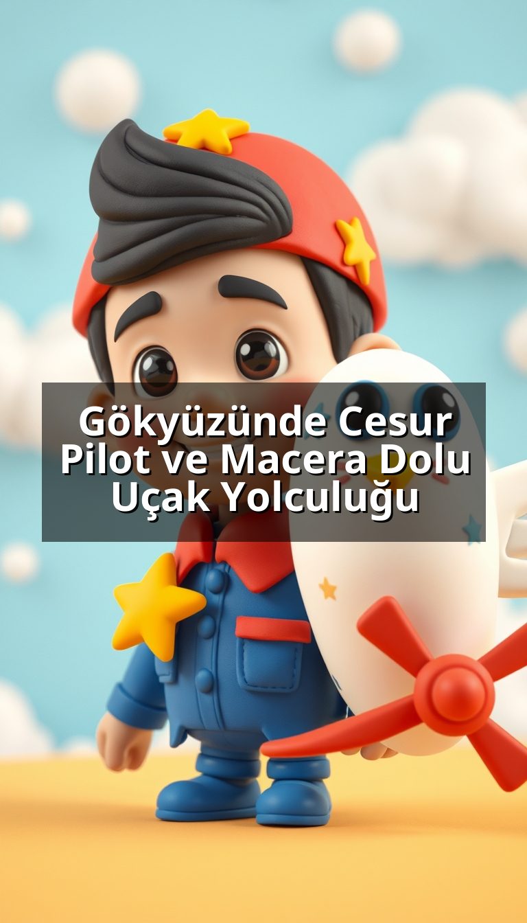 Gökyüzünde Cesur Pilot ve Macera Dolu Uçak Yolculuğu