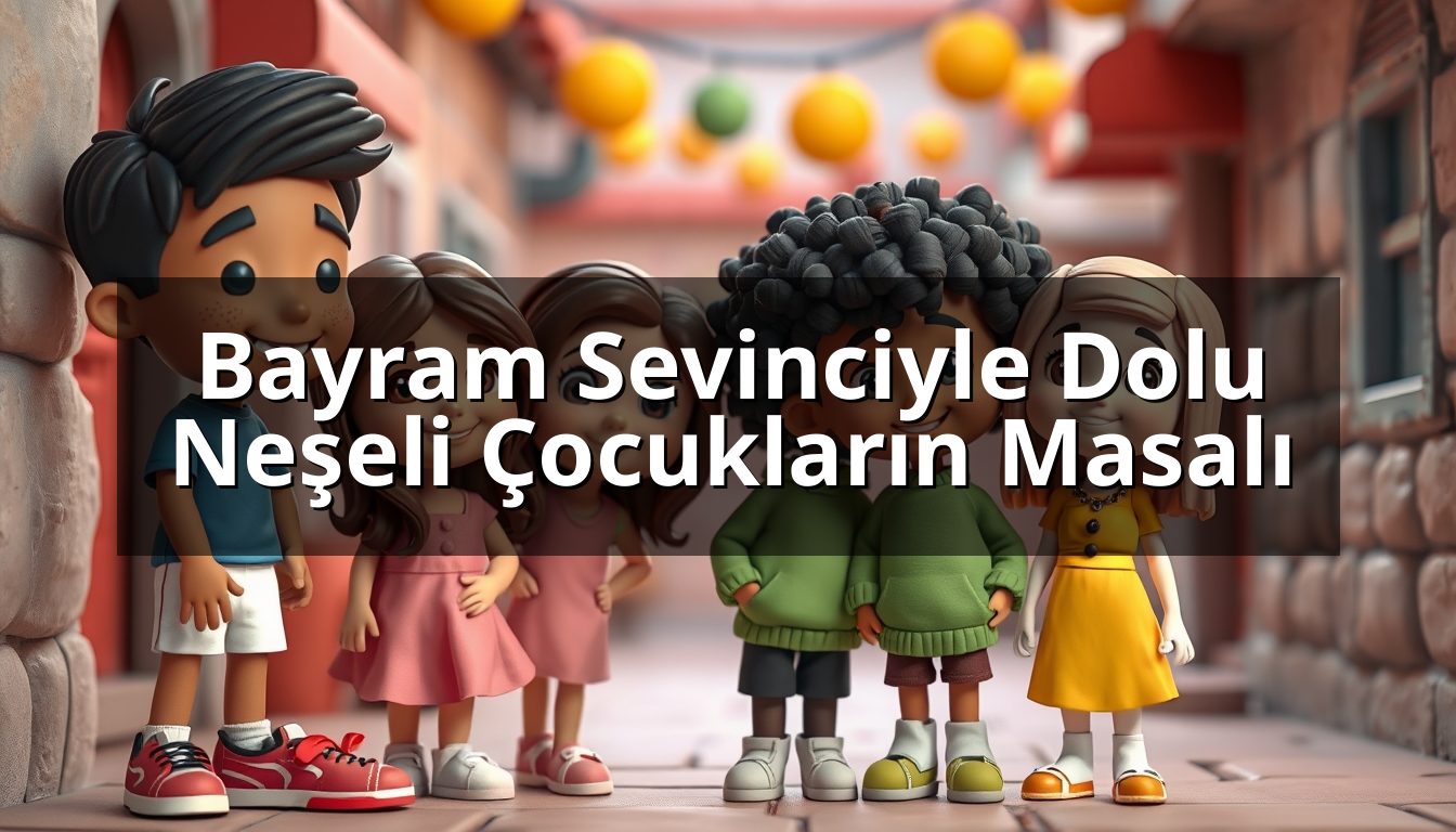 Bayram Sevinciyle Dolu Neşeli Çocukların Masalı
