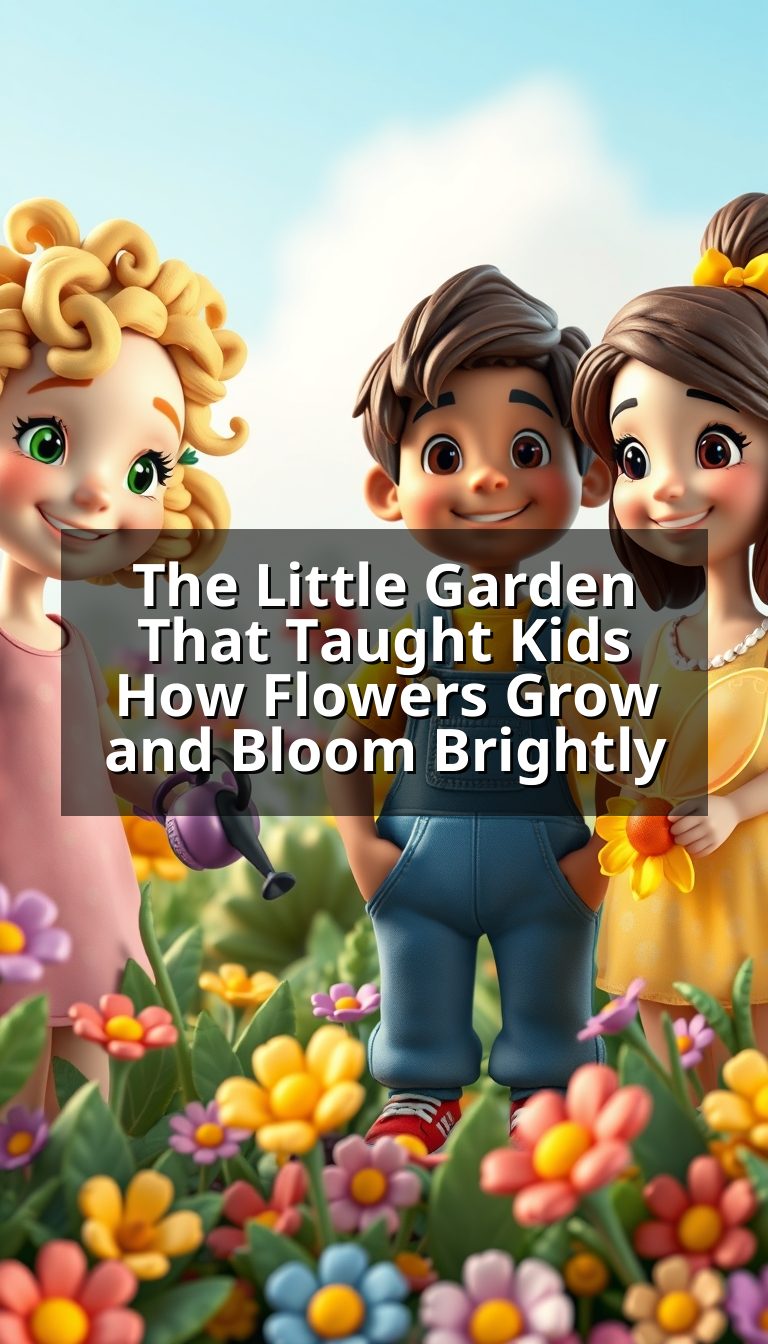 The Little Garden That Taught Kids How Flowers Grow and Bloom Brightly