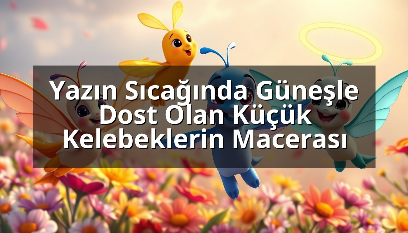 Yazın Sıcağında Güneşle Dost Olan Küçük Kelebeklerin Macerası