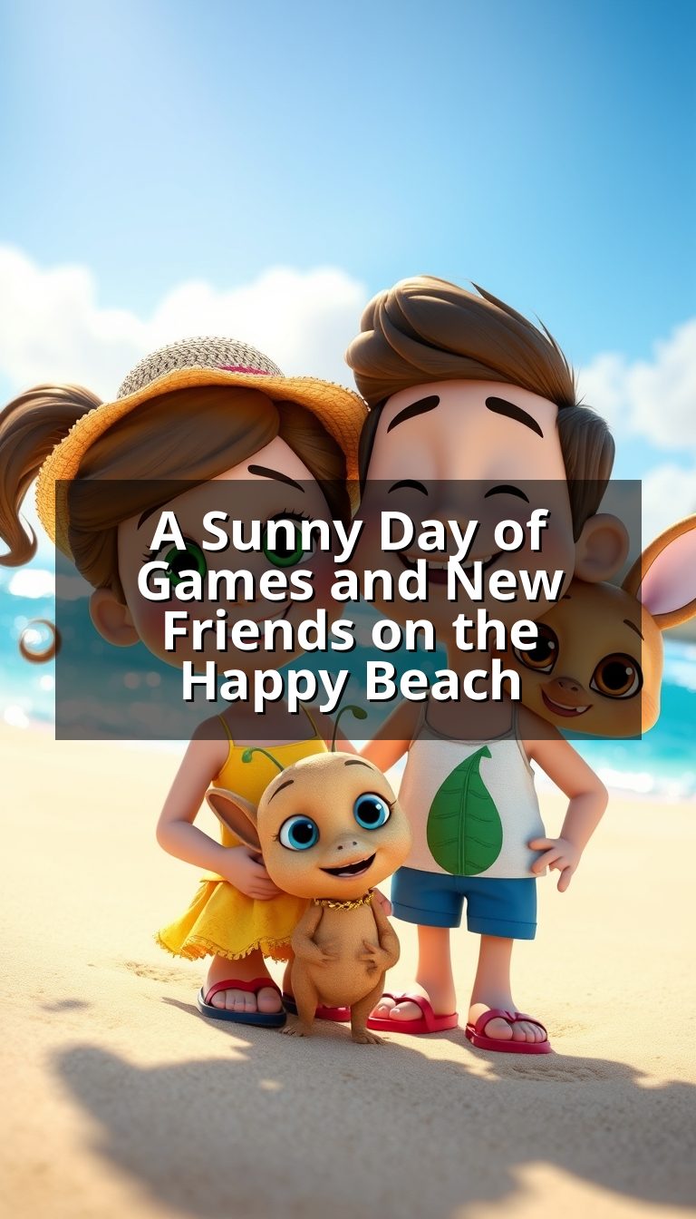A Sunny Day of Games and New Friends on the Happy Beach