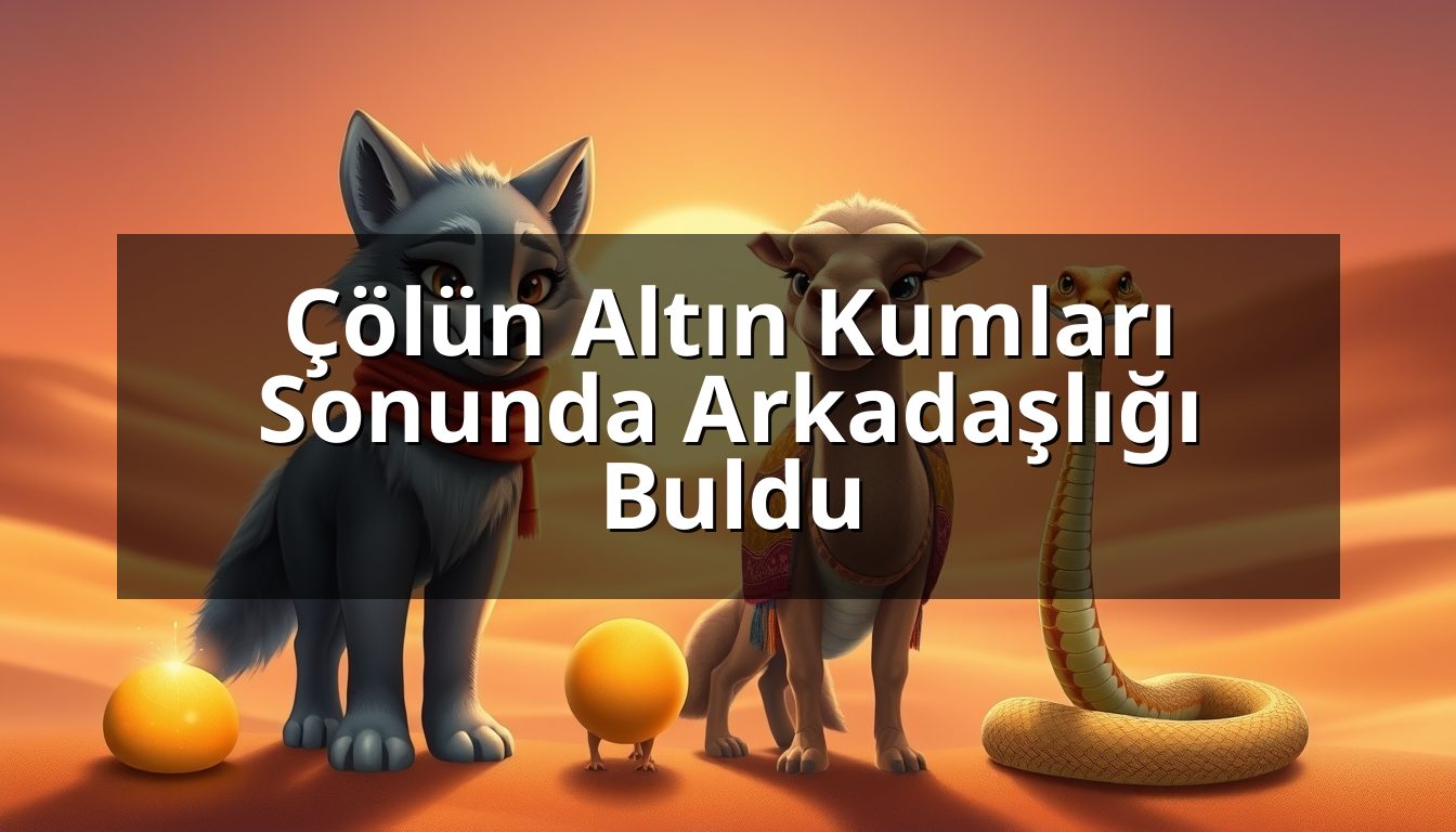 Çölün Altın Kumları Sonunda Arkadaşlığı Buldu