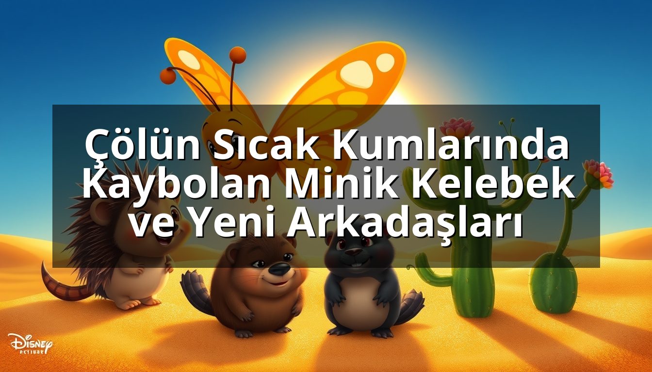 Çölün Sıcak Kumlarında Kaybolan Minik Kelebek ve Yeni Arkadaşları