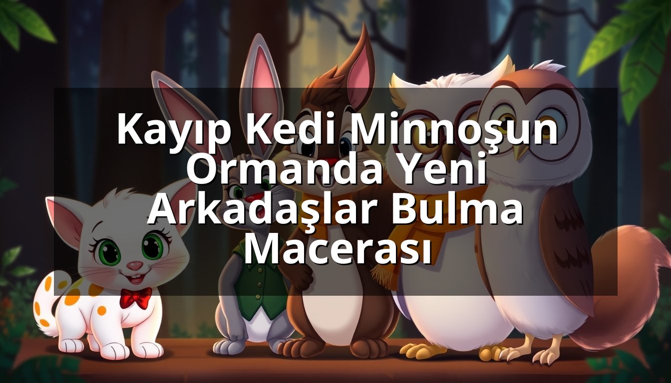 Kayıp Kedi Minnoşun Ormanda Yeni Arkadaşlar Bulma Macerası