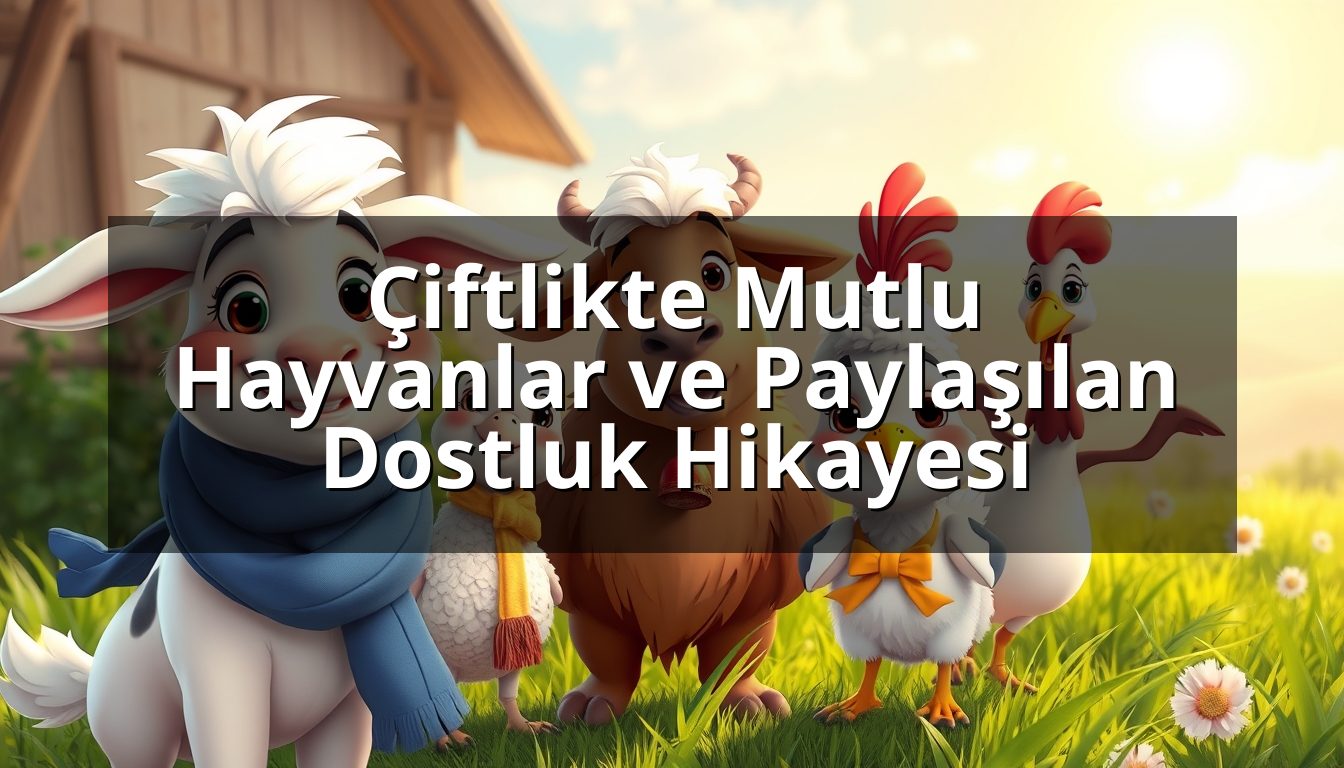 Çiftlikte Mutlu Hayvanlar ve Paylaşılan Dostluk Hikayesi