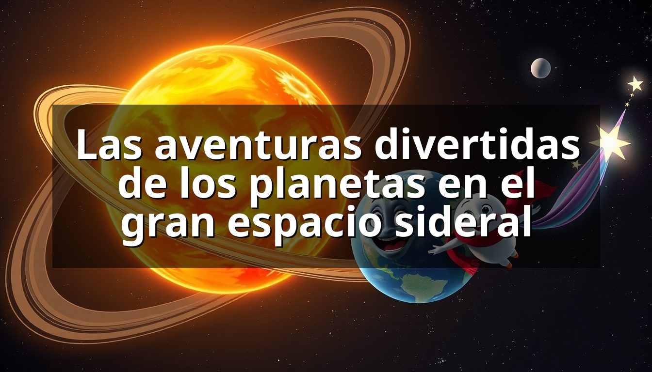 Las aventuras divertidas de los planetas en el gran espacio sideral