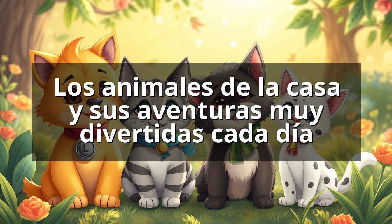 Los animales de la casa y sus aventuras muy divertidas cada día