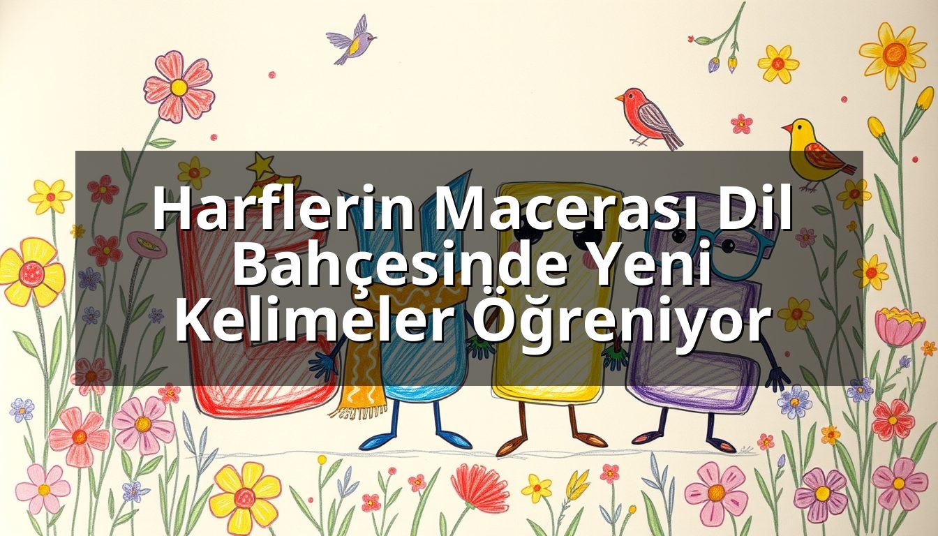 Harflerin Macerası Dil Bahçesinde Yeni Kelimeler Öğreniyor