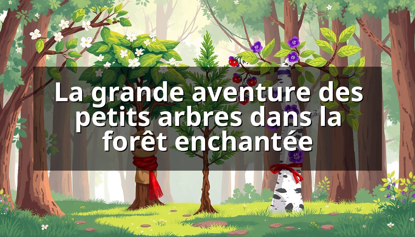 La grande aventure des petits arbres dans la forêt enchantée