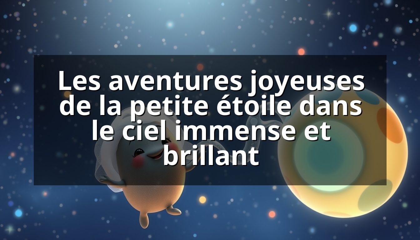Les aventures joyeuses de la petite étoile dans le ciel immense et brillant