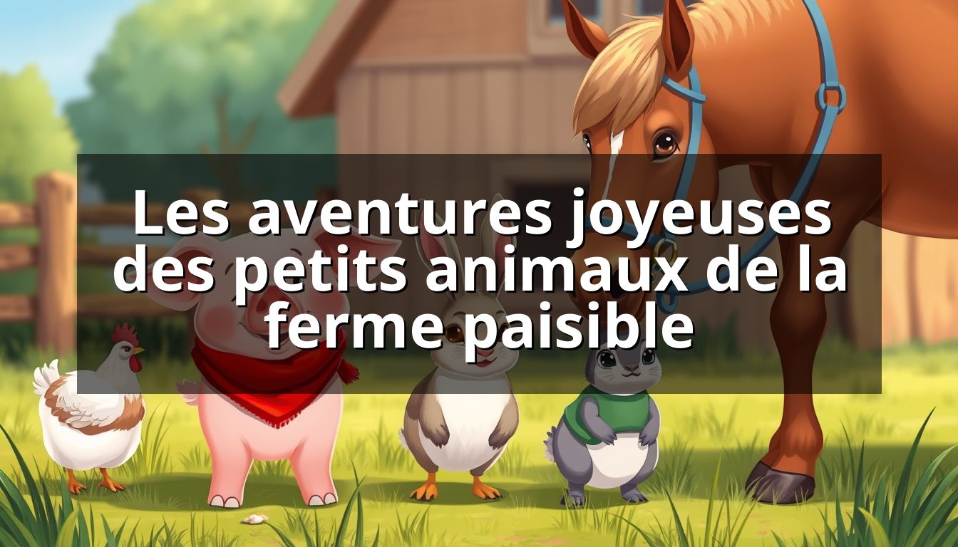Les aventures joyeuses des petits animaux de la ferme paisible