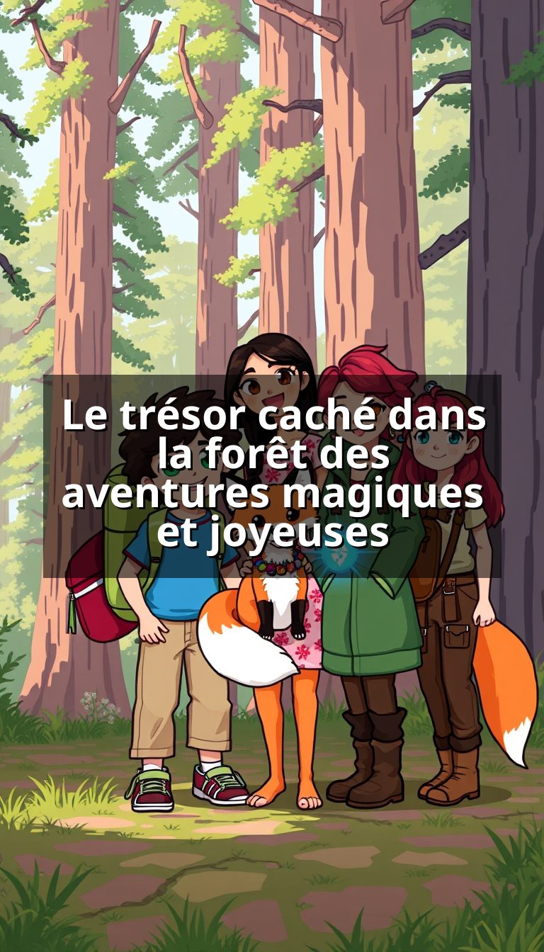Le trésor caché dans la forêt des aventures magiques et joyeuses