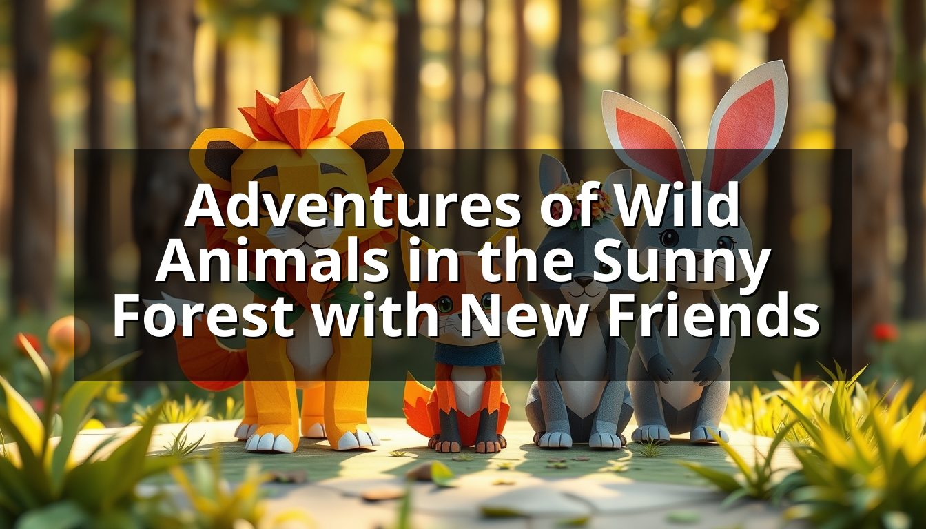 Adventures of Wild Animals in the Sunny Forest with New Friends