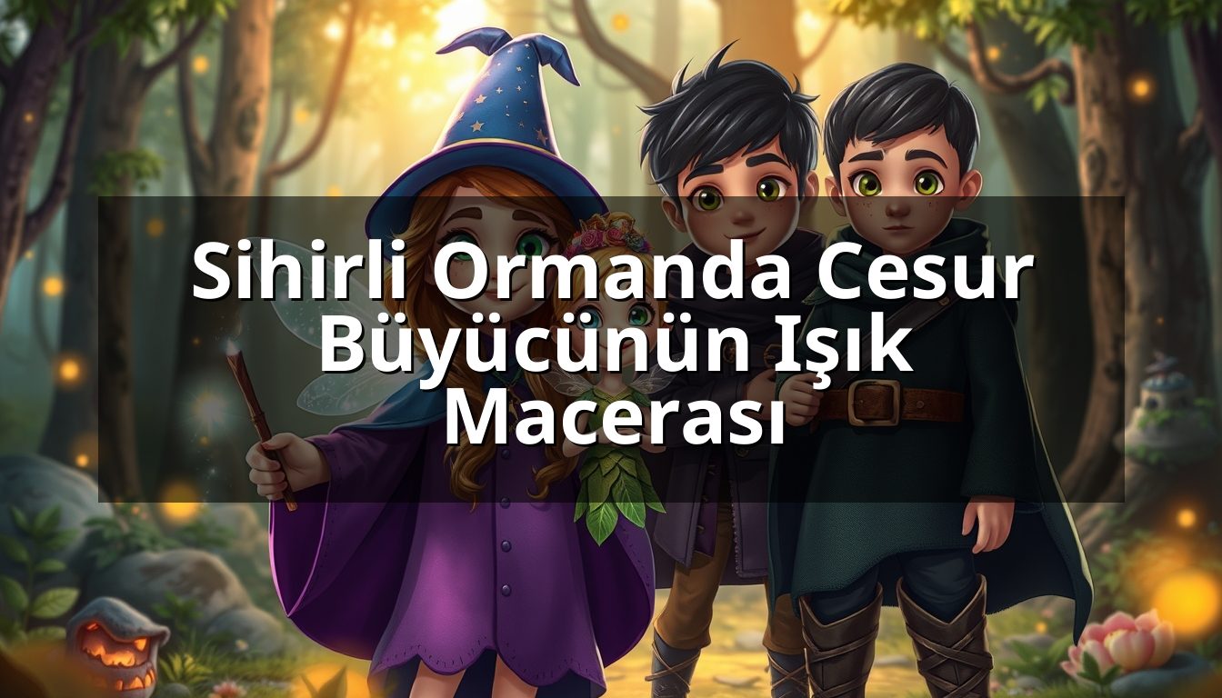 Sihirli Ormanda Cesur Büyücünün Işık Macerası