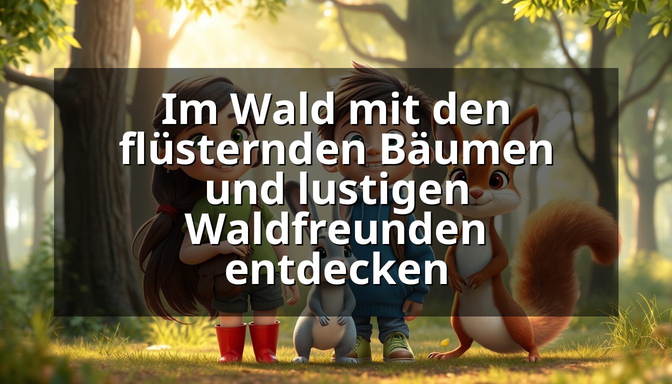 Im Wald mit den flüsternden Bäumen und lustigen Waldfreunden entdecken
