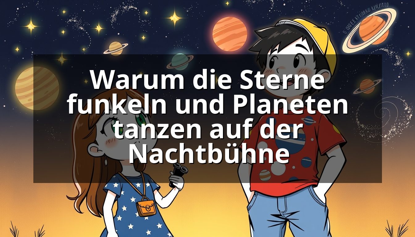 Warum die Sterne funkeln und Planeten tanzen auf der Nachtbühne
