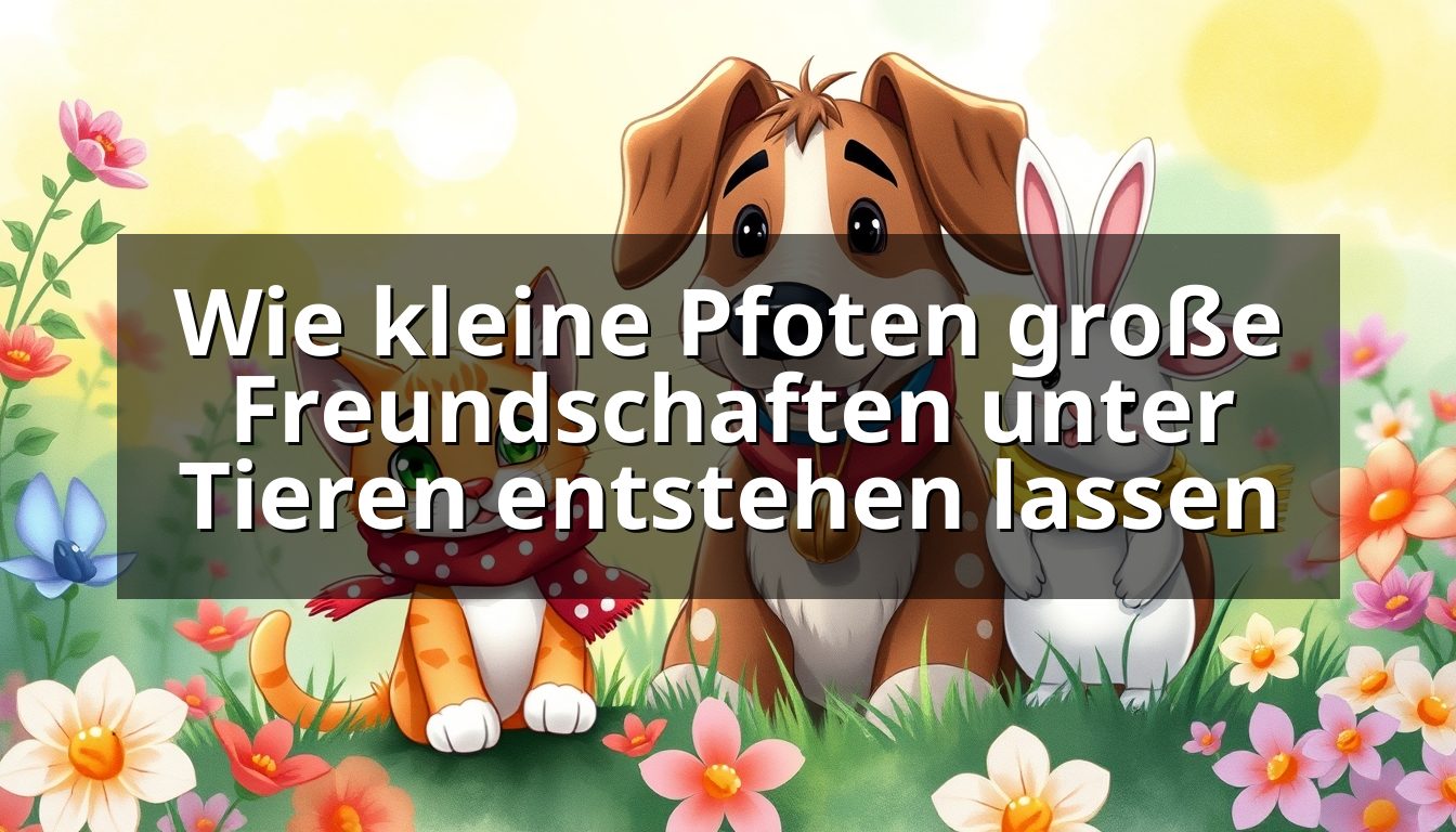 Wie kleine Pfoten große Freundschaften unter Tieren entstehen lassen