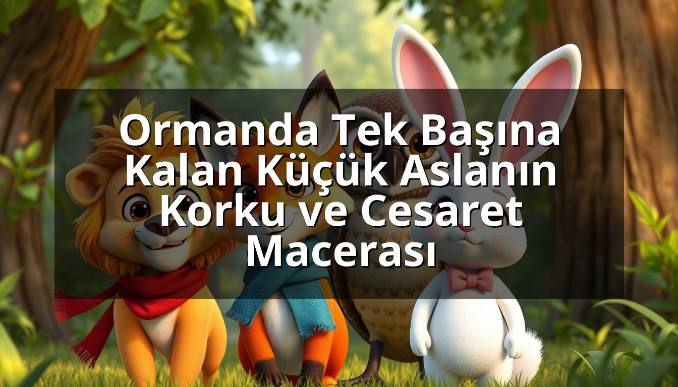Ormanda Tek Başına Kalan Küçük Aslanın Korku ve Cesaret Macerası