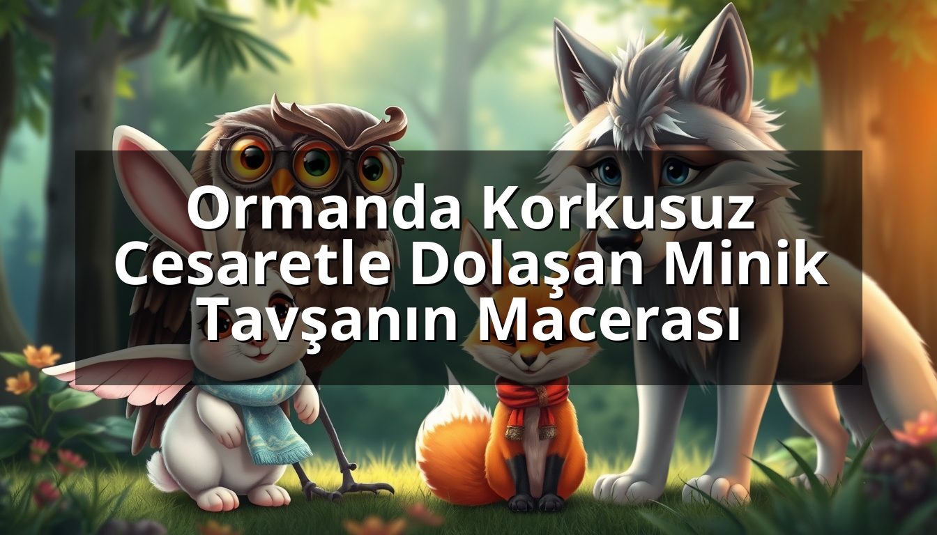 Ormanda Korkusuz Cesaretle Dolaşan Minik Tavşanın Macerası