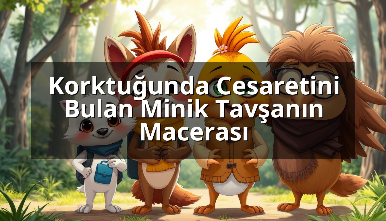 Korktuğunda Cesaretini Bulan Minik Tavşanın Macerası