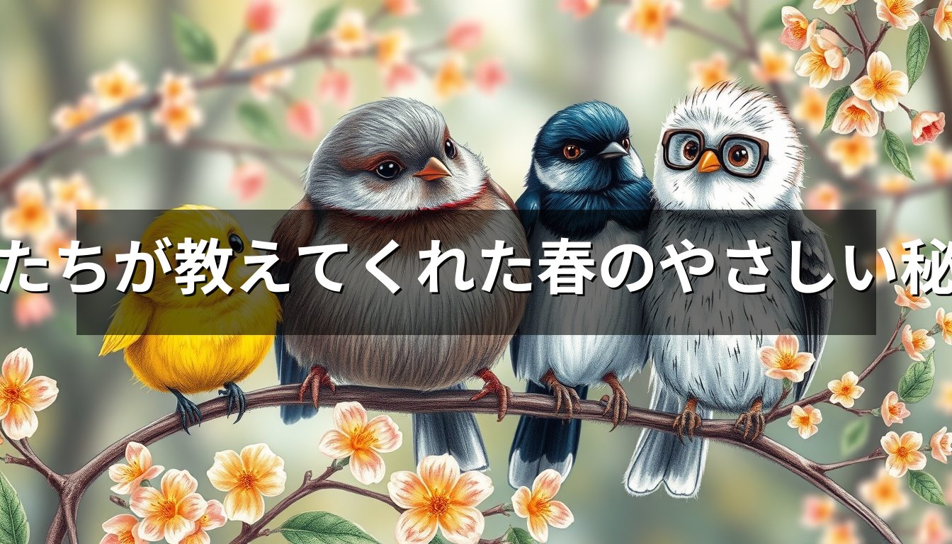 小さな鳥たちが教えてくれた春のやさしい秘密のお話