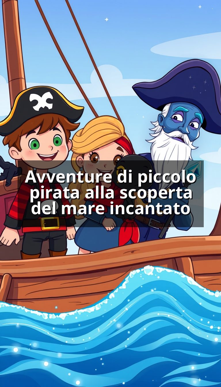 Avventure di piccolo pirata alla scoperta del mare incantato
