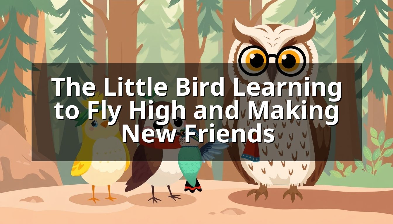 The Little Bird Learning to Fly High and Making New Friends