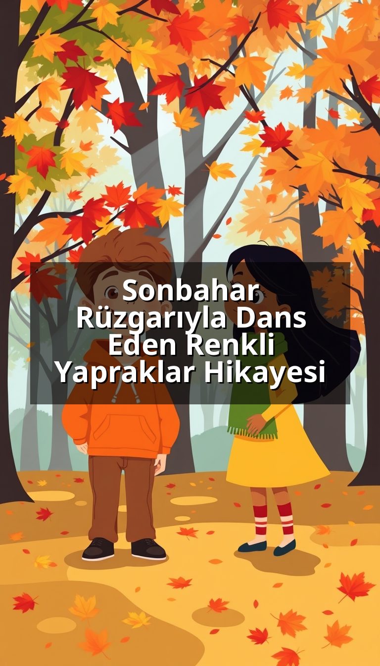 Sonbahar Rüzgarıyla Dans Eden Renkli Yapraklar Hikayesi