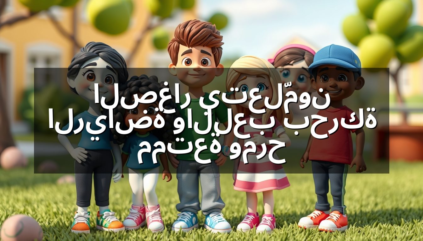 الصغار يتعلّمون الرياضة واللعب بحركة ممتعة ومرح
