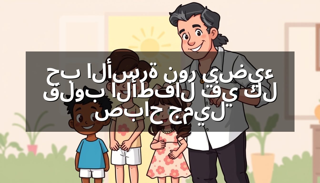 حب الأسرة نور يضيء قلوب الأطفال في كل صباح جميل