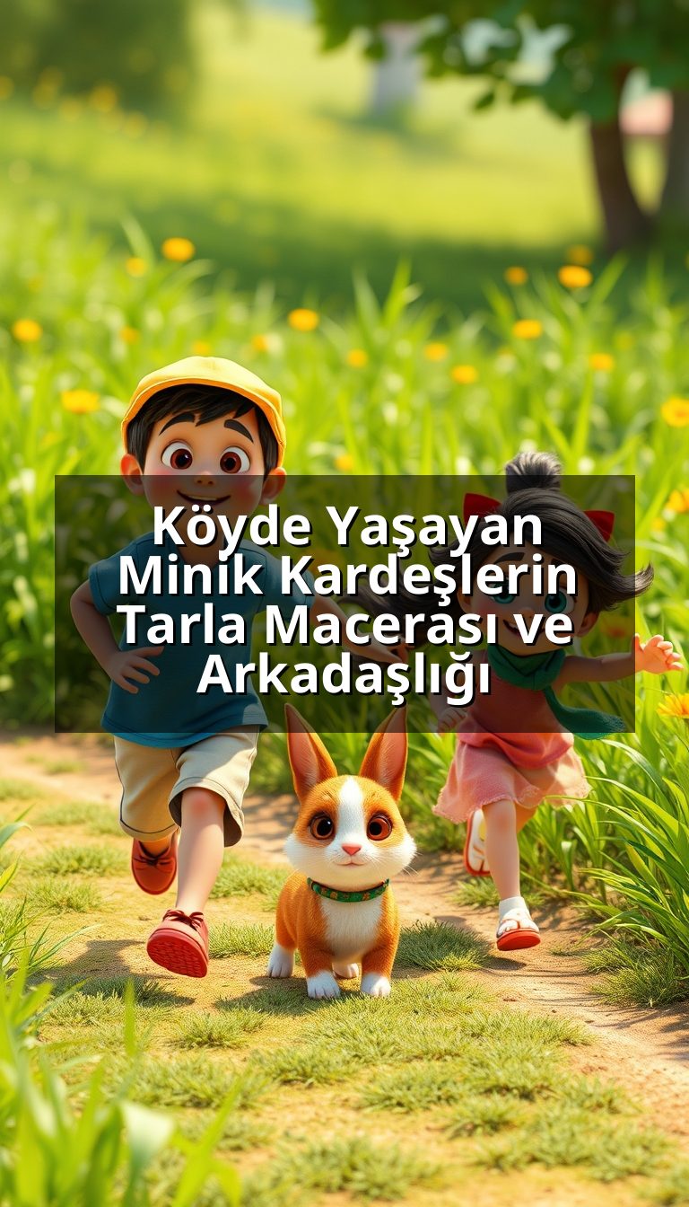 Köyde Yaşayan Minik Kardeşlerin Tarla Macerası ve Arkadaşlığı